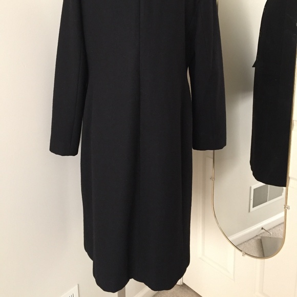 Anne Klein Black Wool 3/4 Length Coat Size 10 - Picture 4 of 5